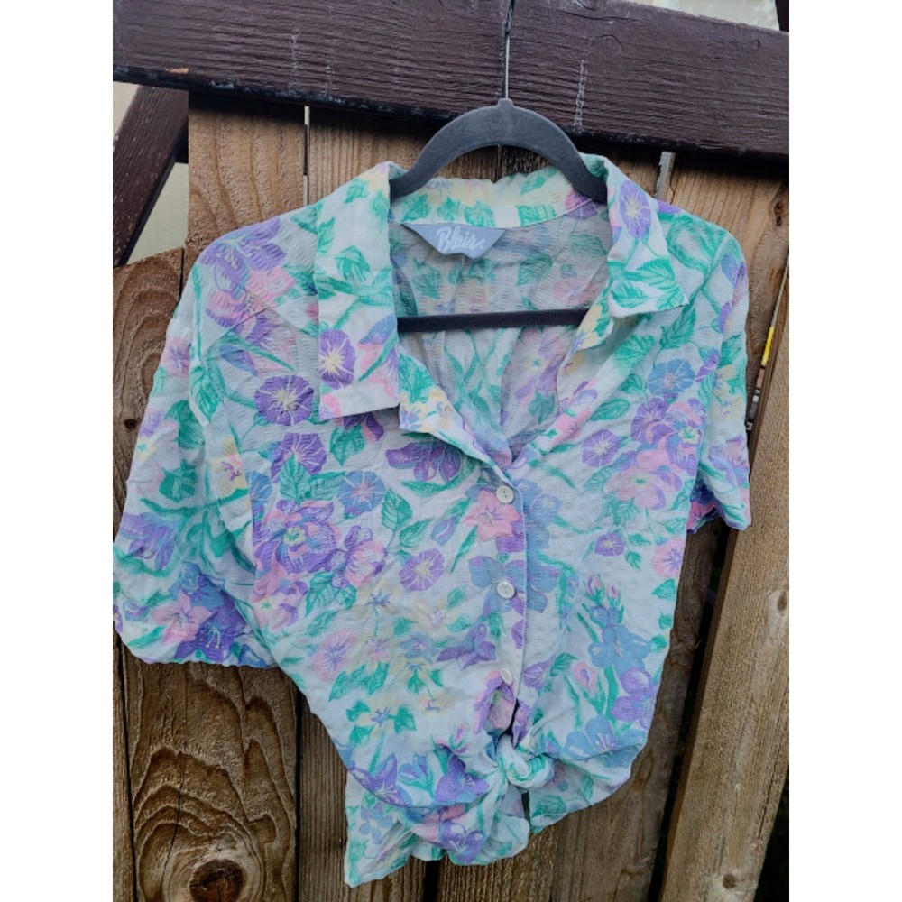 Blair Floral Button Up Vintage 80's 90's